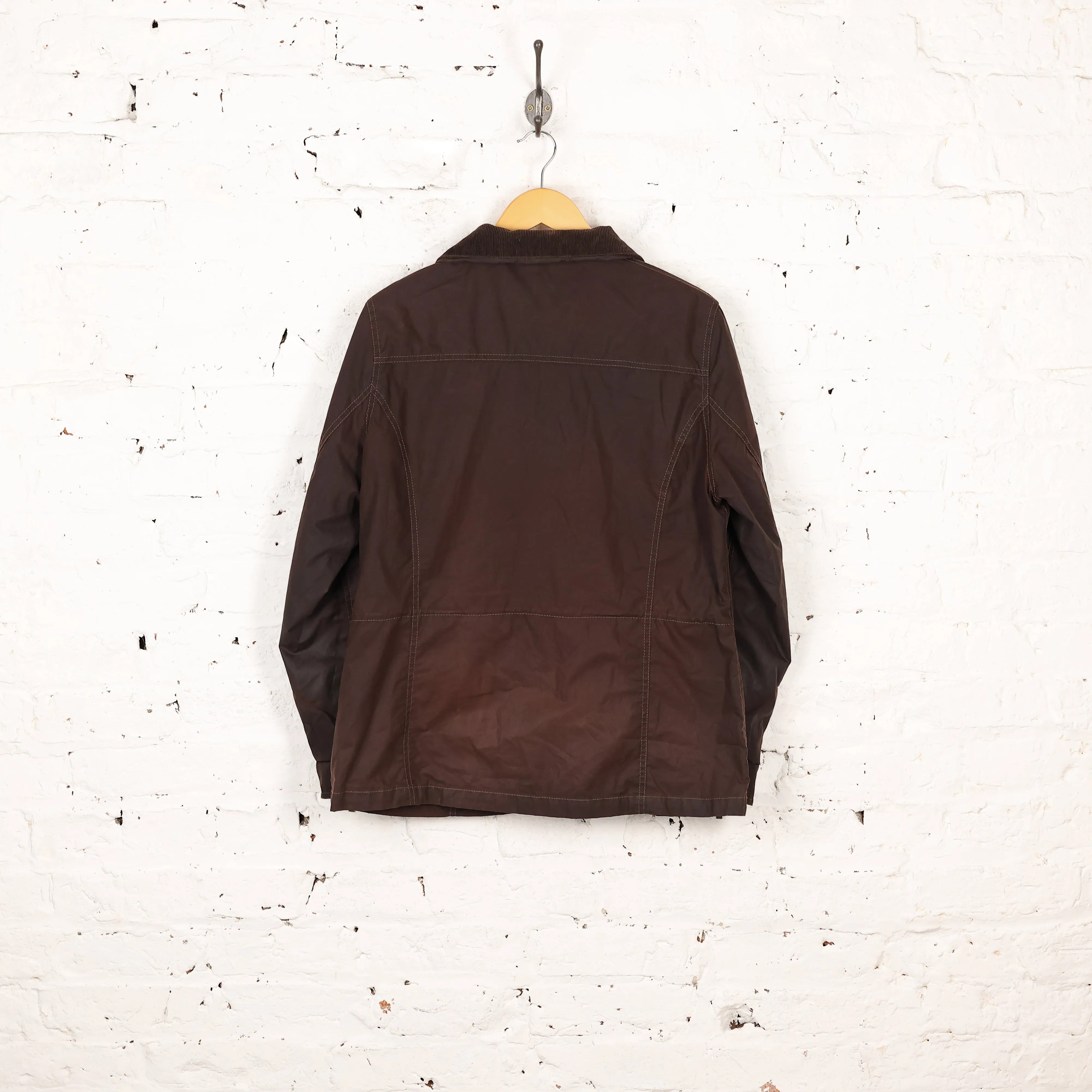 Women's Barbour Summer Sapper Wax Jacket Coat - Brown - Women's XL