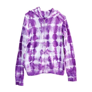 Women's Purple Tie Dye Hoodie