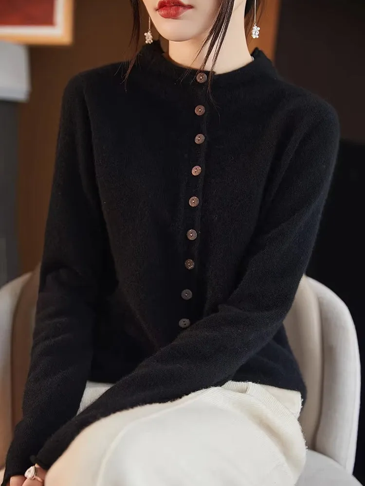 Wool Jacket Knitted Top Sweater