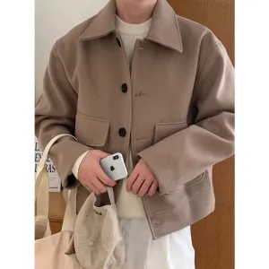 Woolen Cropped Jacket