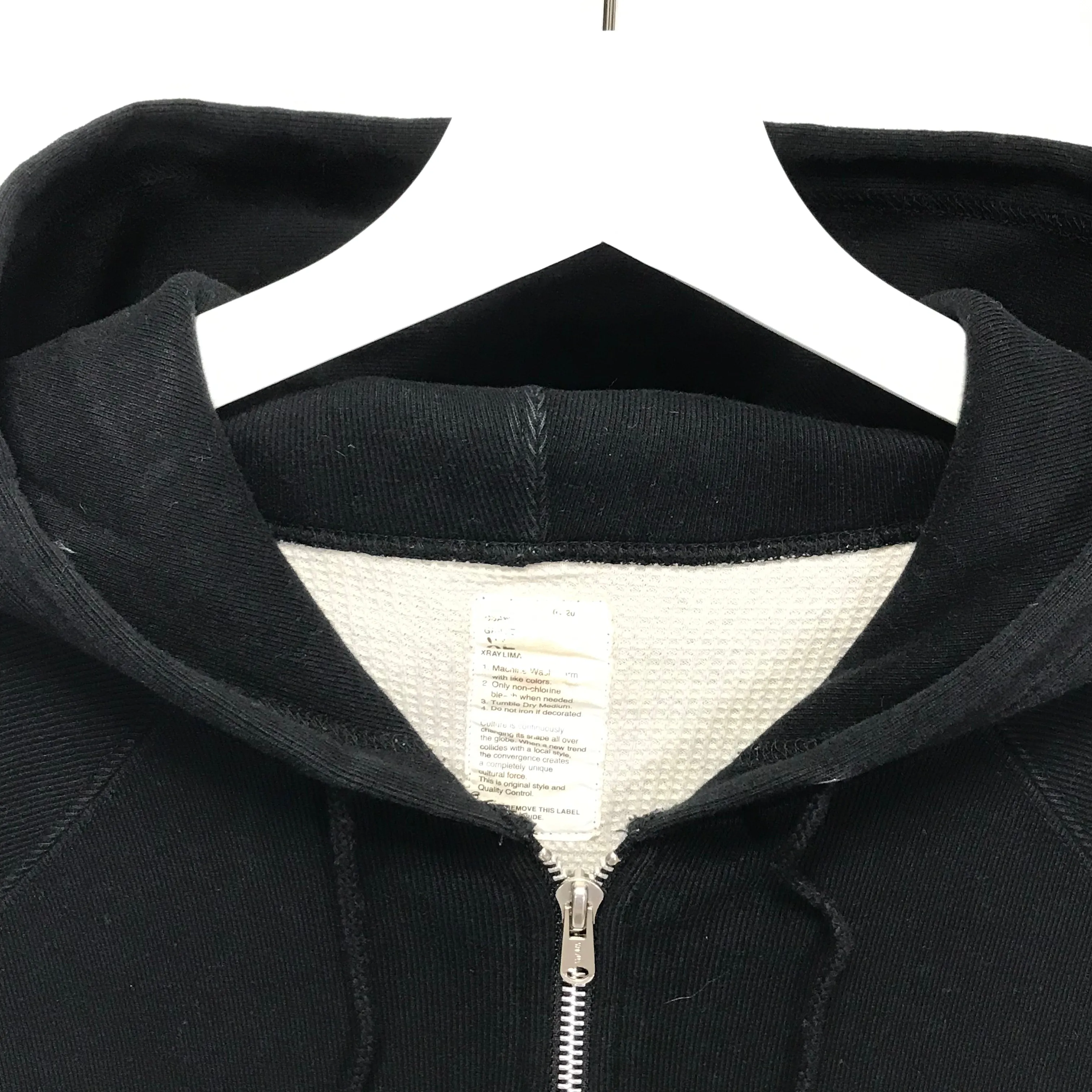 [XL] WTaps 06AW Hellweek Zip Up Thermal Hoodie Black