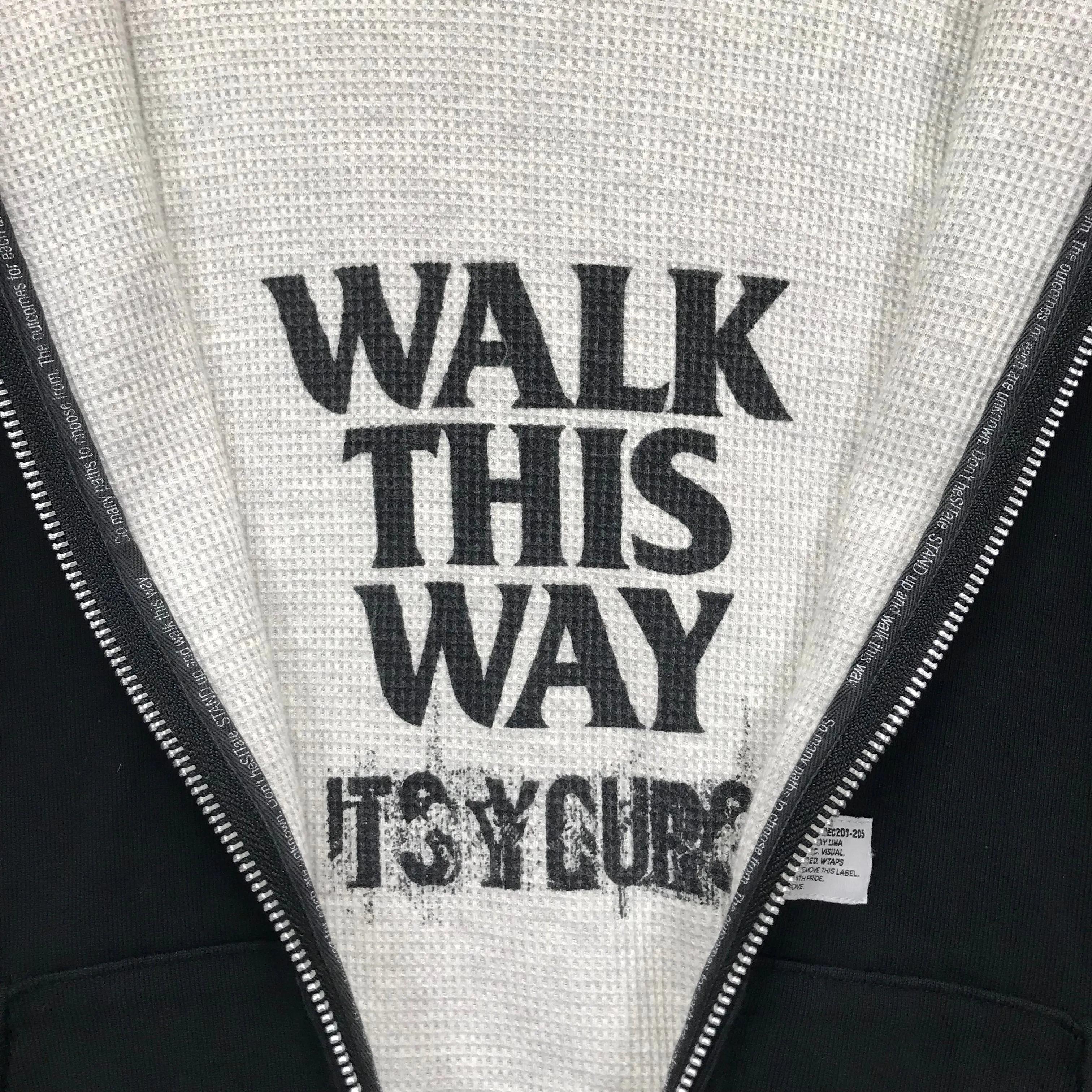 [XL] WTaps 06AW Hellweek Zip Up Thermal Hoodie Black