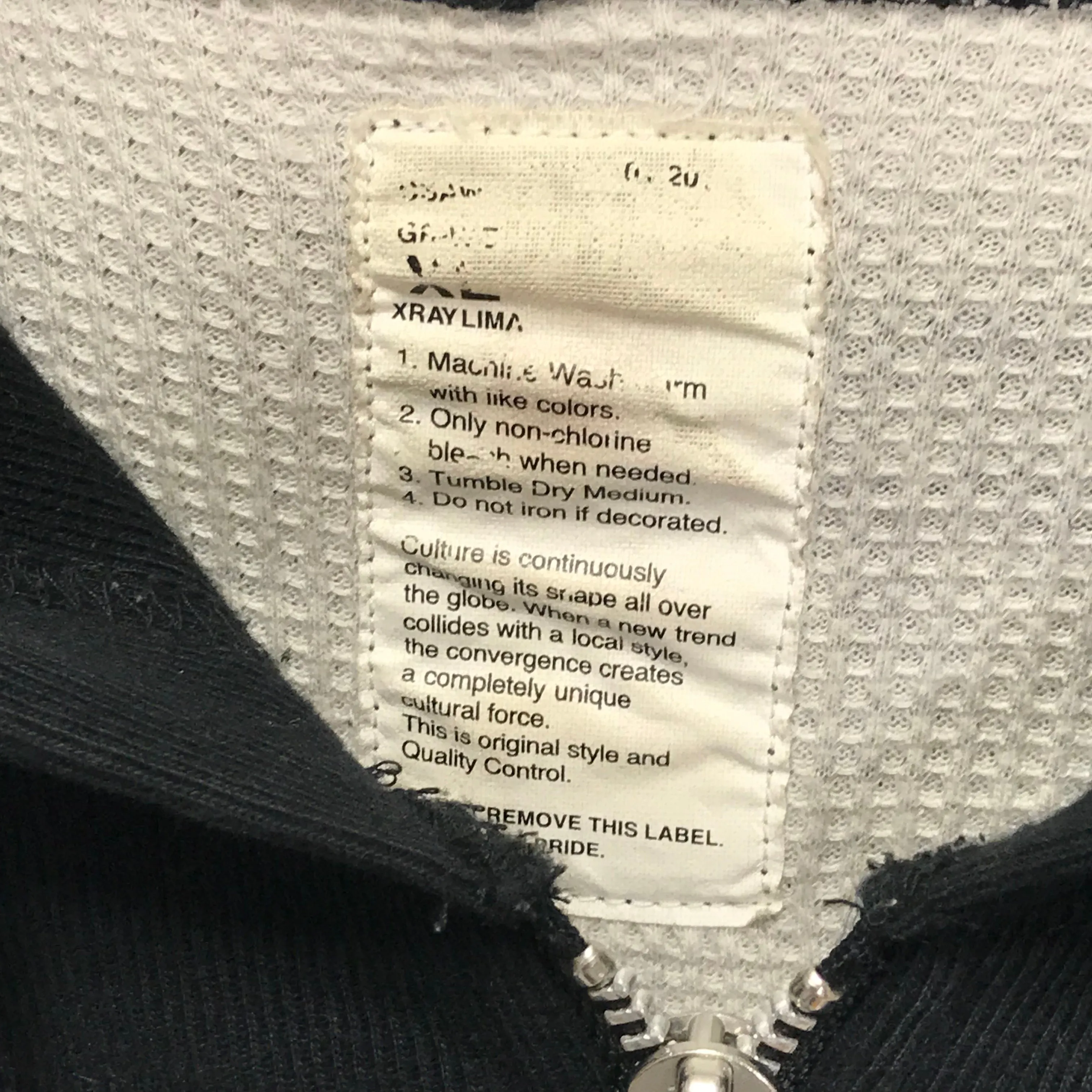 [XL] WTaps 06AW Hellweek Zip Up Thermal Hoodie Black