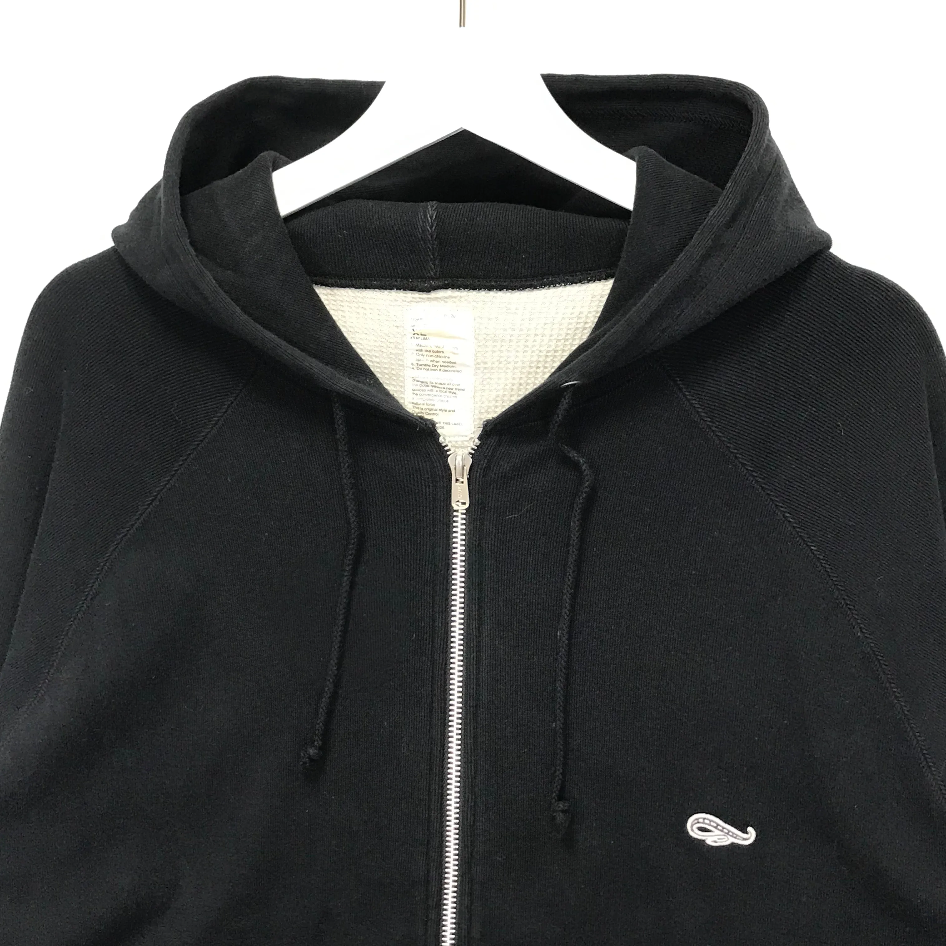 [XL] WTaps 06AW Hellweek Zip Up Thermal Hoodie Black