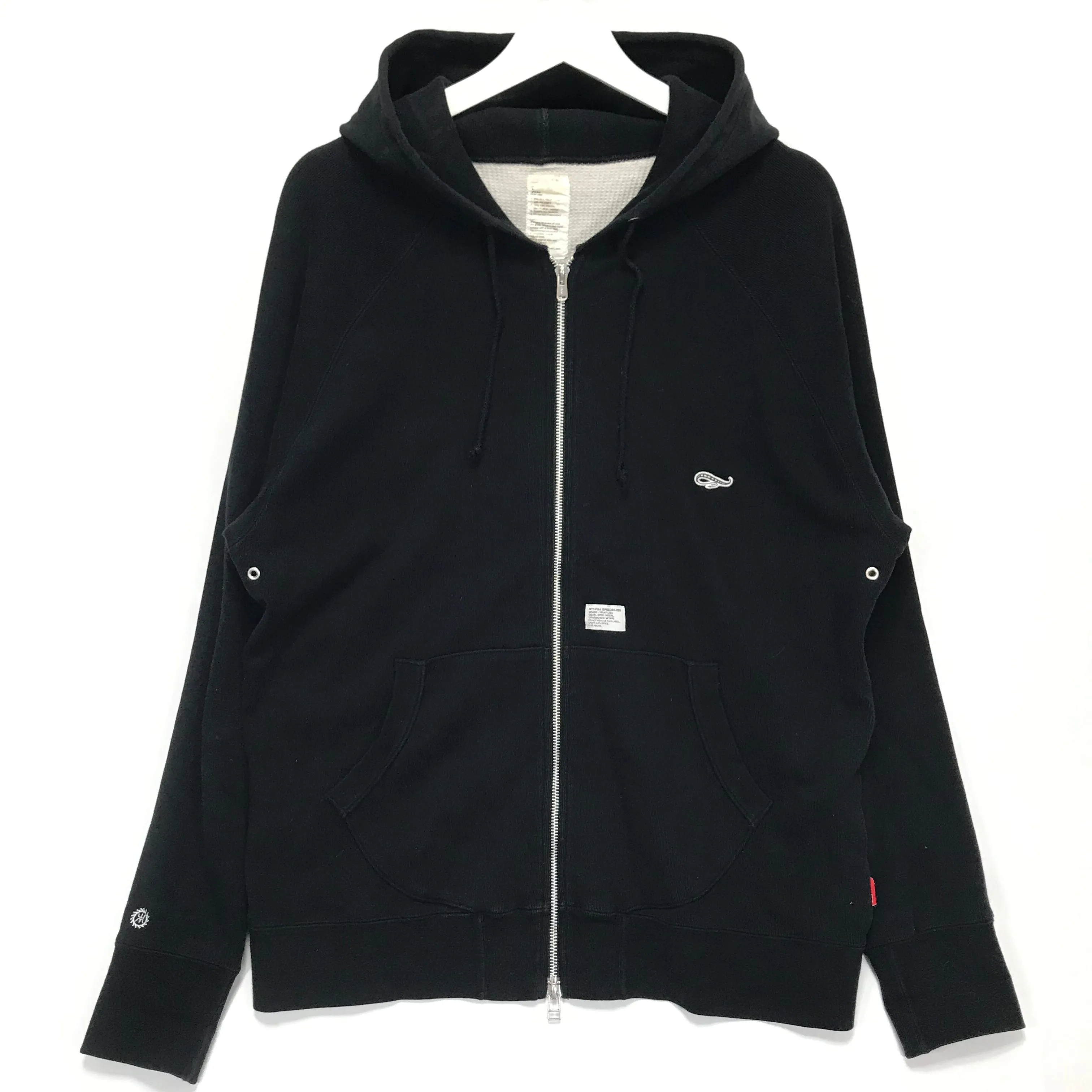 [XL] WTaps 06AW Hellweek Zip Up Thermal Hoodie Black