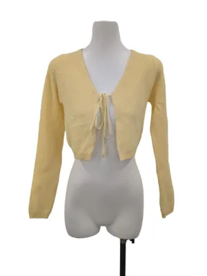 Yellow Knitted Cardigan