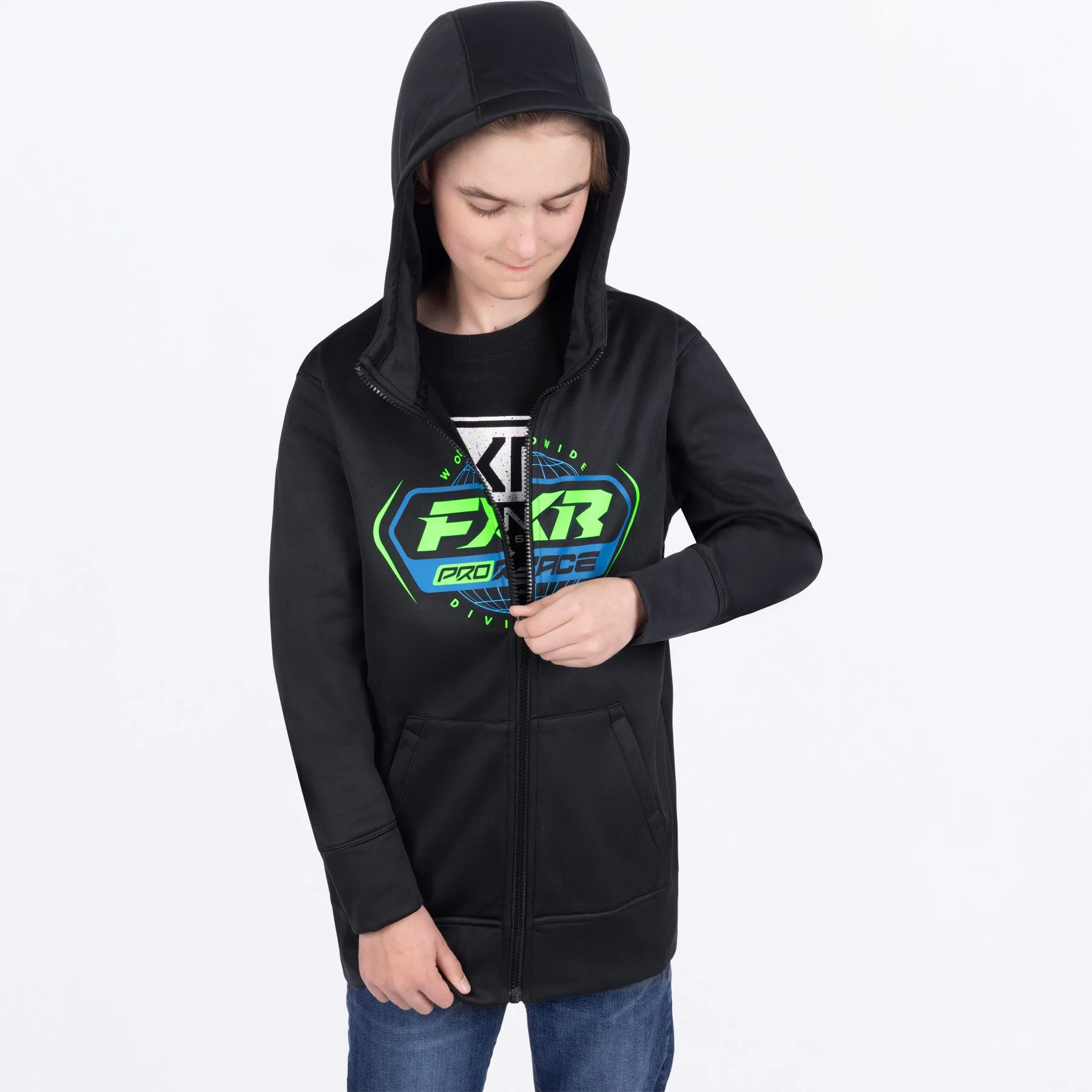 Youth Race Division Tech Zip Hoodie