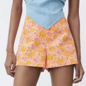 Zara Floral Printed Shorts Sz M