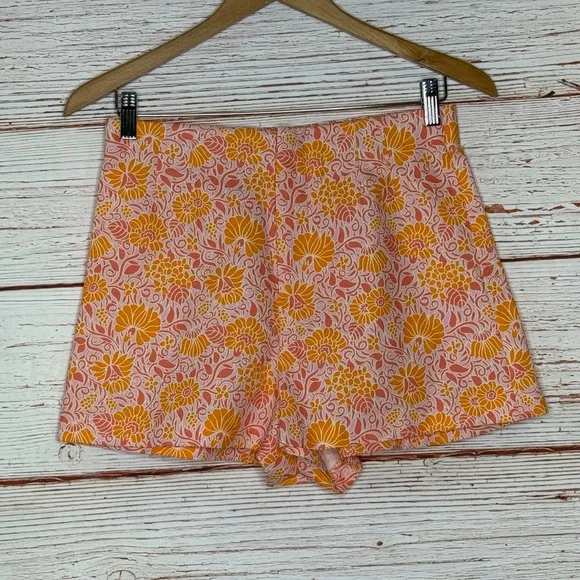 Zara Floral Printed Shorts Sz M