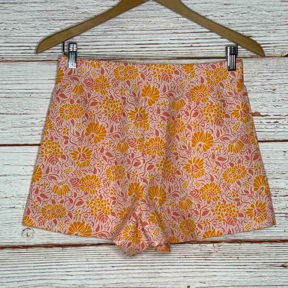 Zara Floral Printed Shorts Sz M
