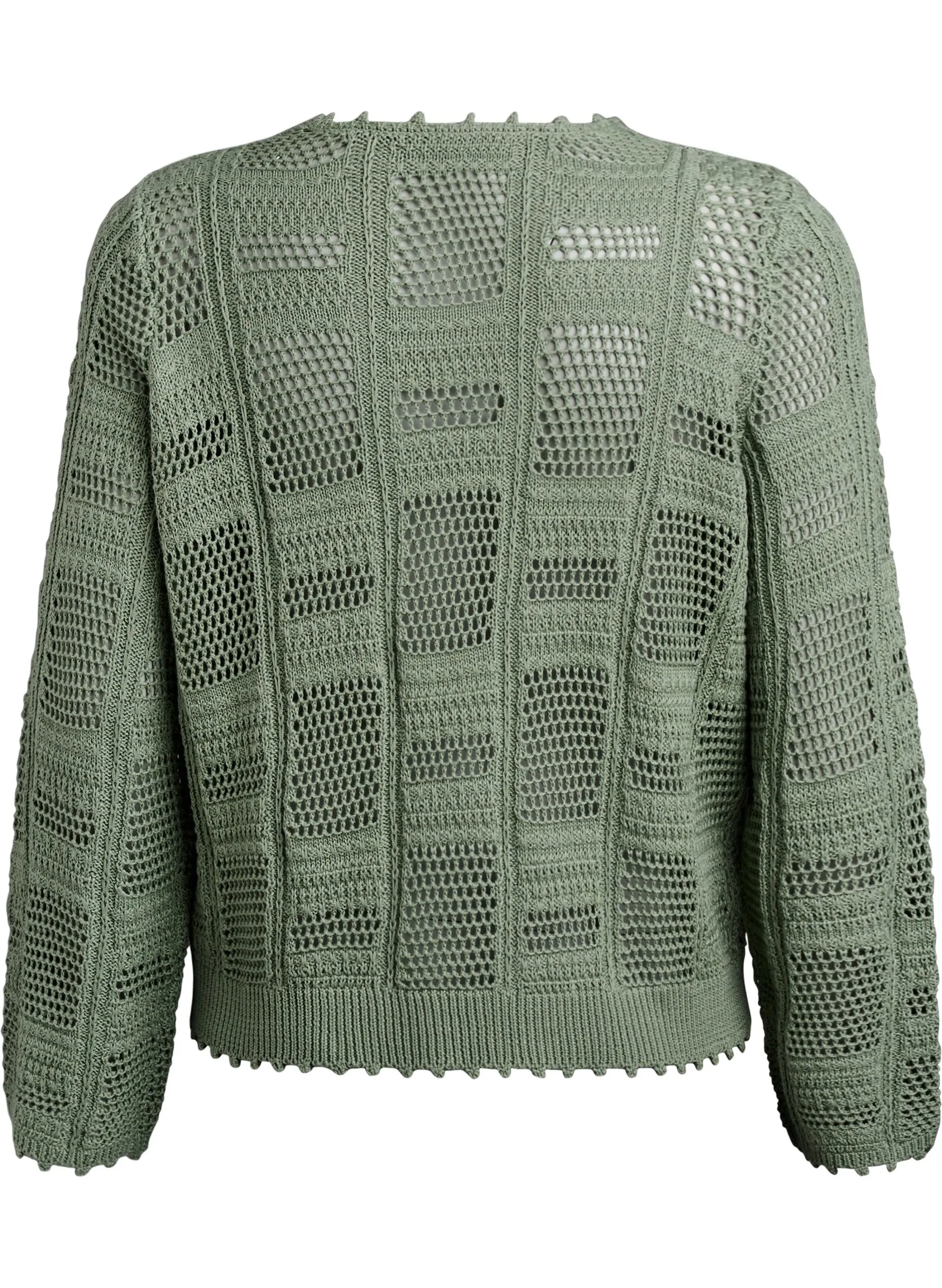 Zizzi Viola Cardi in Green