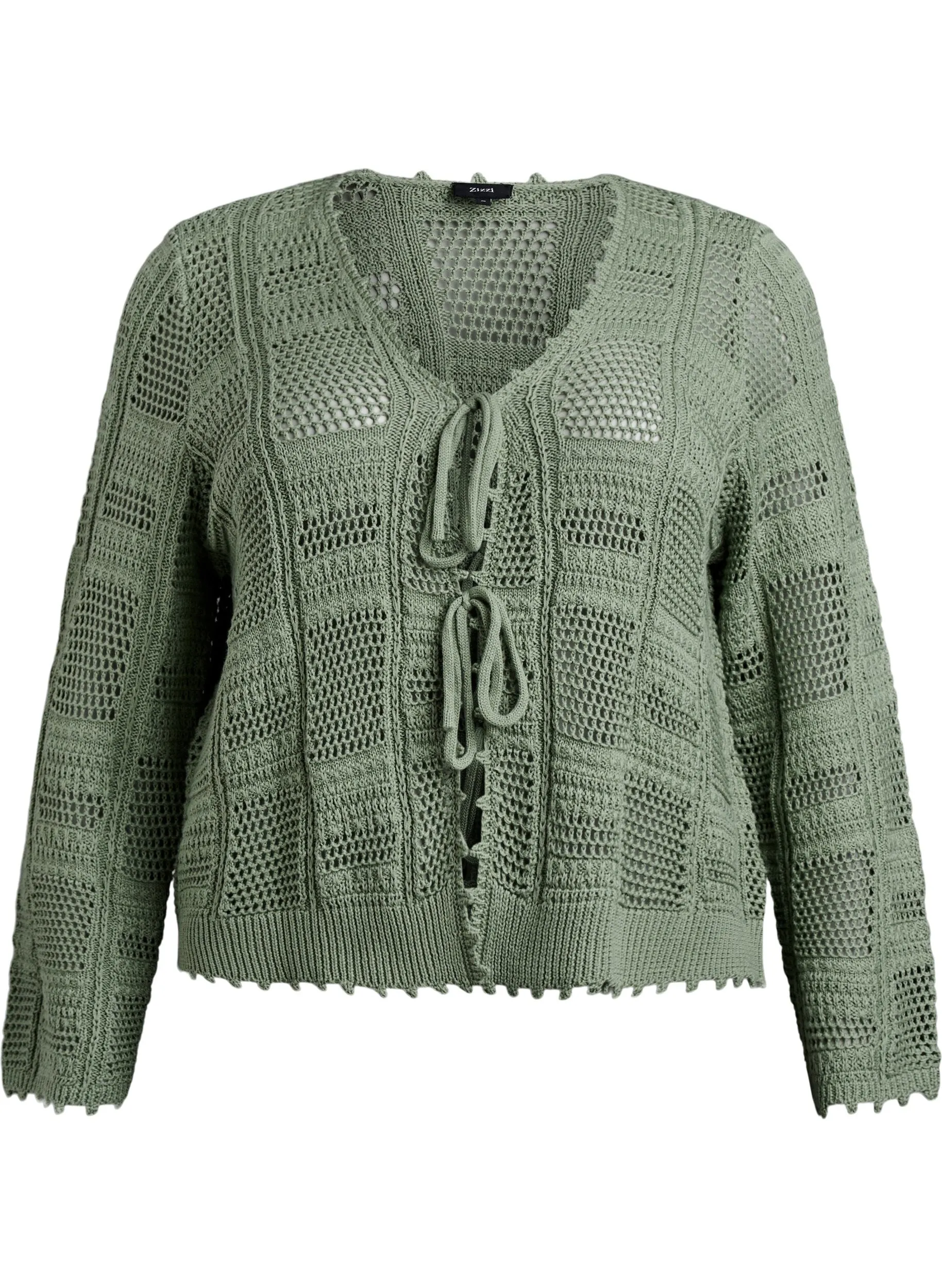 Zizzi Viola Cardi in Green